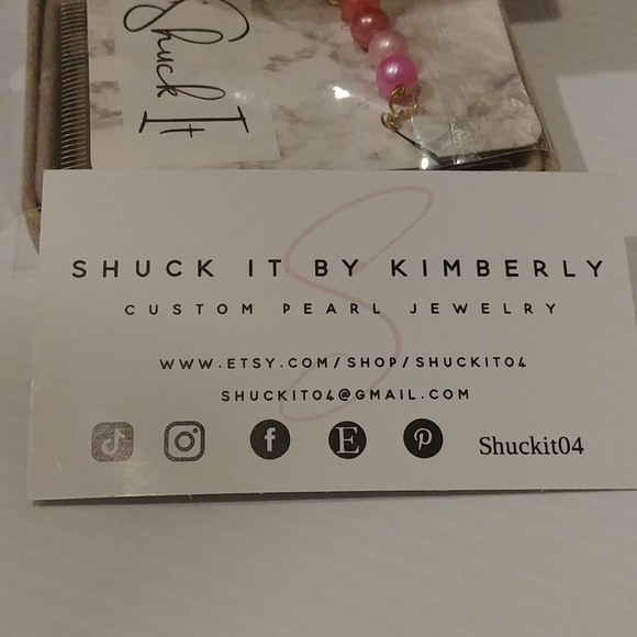 NEW Genuine Pearl Bar Necklace - Picture 6 of 6